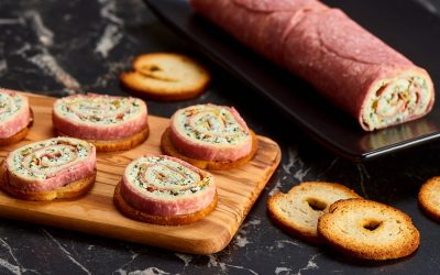 Rollo de salami y queso