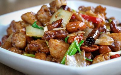 Pollo con nuez de la India
